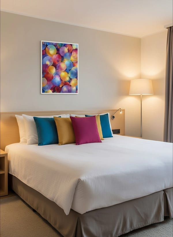 Joyful Colorful Dots Art: Abstract Art for the Artful Room