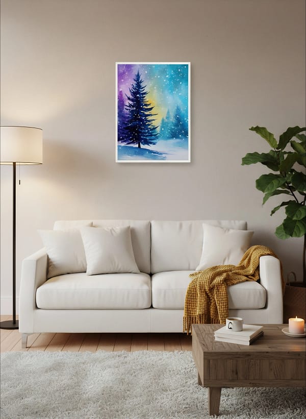 Magical Northern Lights Art: Abstract Canvas Art for Dreamy Decor