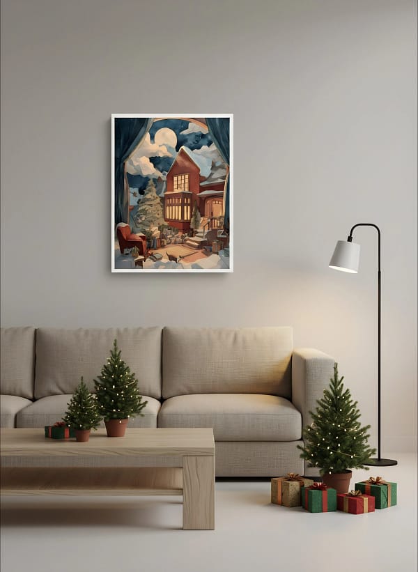 Heartwarming Cozy Window View Art: Surrealist Paintings for Decor