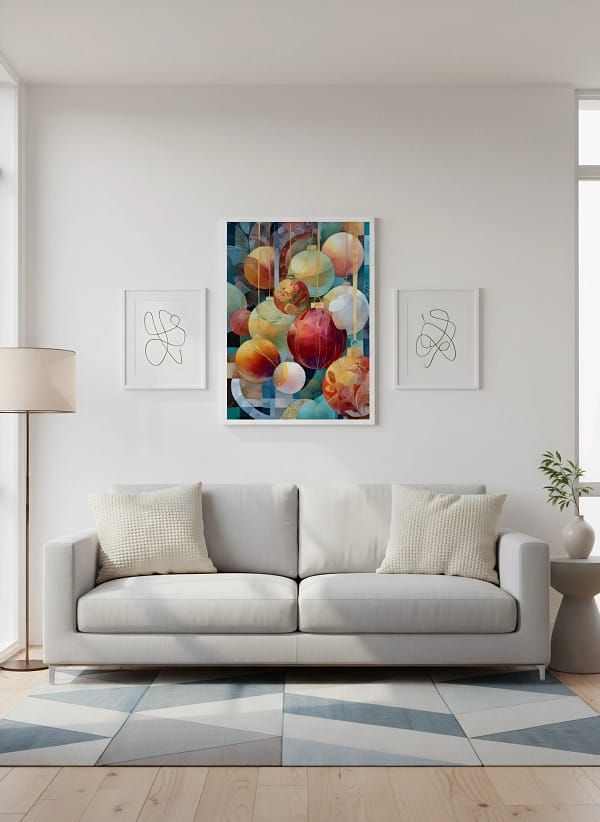 Exquisite Abstract Christmas Ornaments - Abstract Christmas Decor & Modern Holiday Art