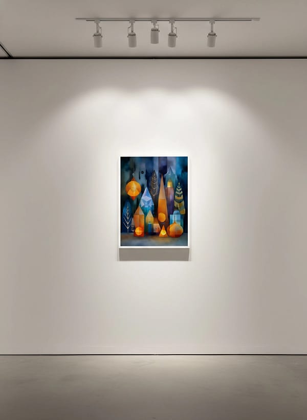 Conceptual Geometric Abstract Village - Geometric Abstract Art & Modern Concept Decor