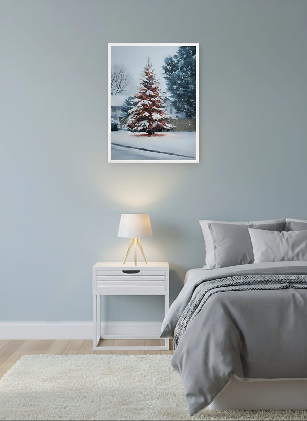 Vibrant Holiday Watercolor: Art Decor