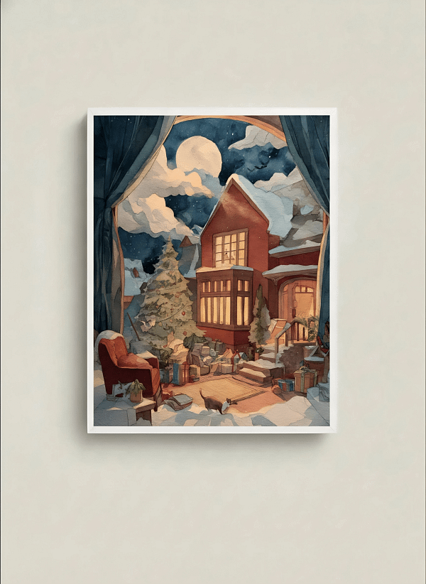 Heartwarming Cozy Window View Art: Surrealist Paintings for Decor