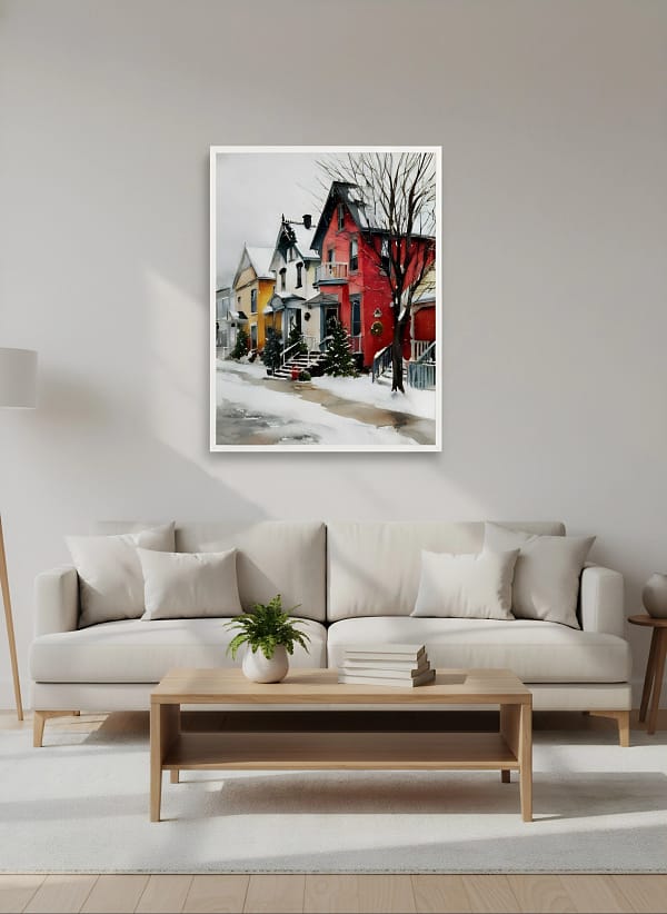 Vibrant Art for Living Room: Christmas Art and Painting Art Decor