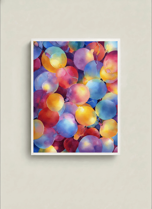 Joyful Colorful Dots Art: Abstract Art for the Artful Room