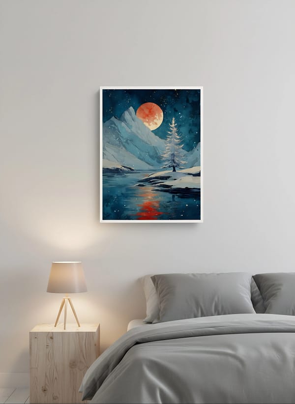 Mysterious Mountain Wall Art: Paintings for Dreamy Home Decor