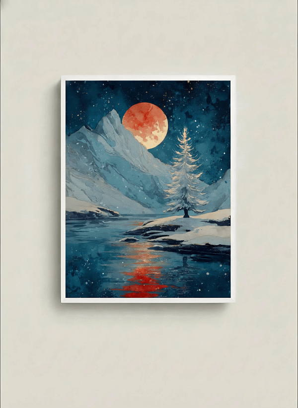Mysterious Mountain Wall Art: Paintings for Dreamy Home Decor