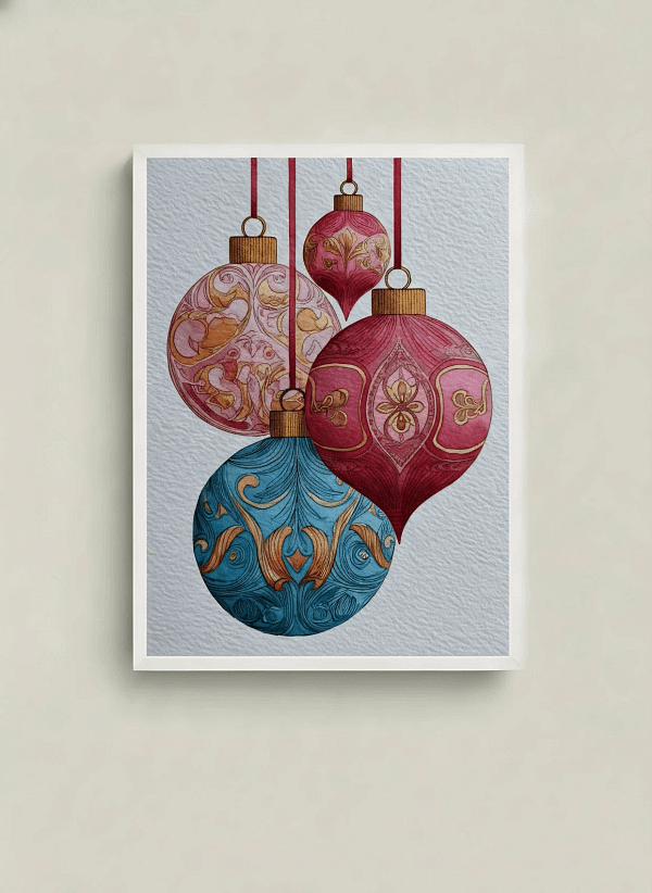 Ornate Filigree Christmas Ornaments - Ornate Holiday Decor & Fine Decorative Art