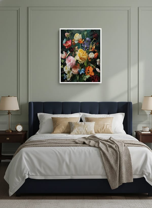 Symphony of Spring: Vibrant Flower Paintings for Living Room Decor