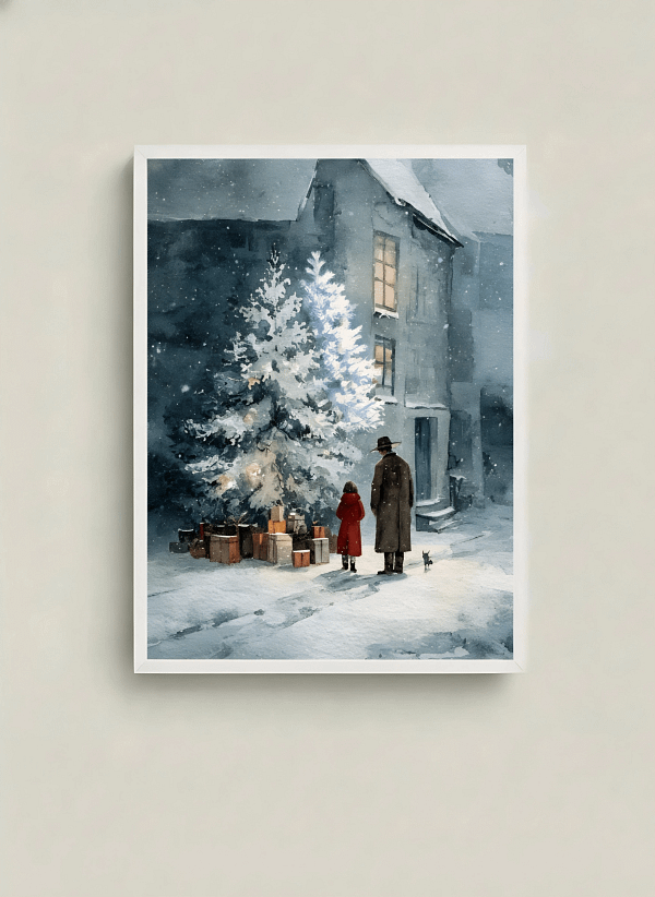 Stunning Vintage Christmas Art: Christmas Art for Wall Decor