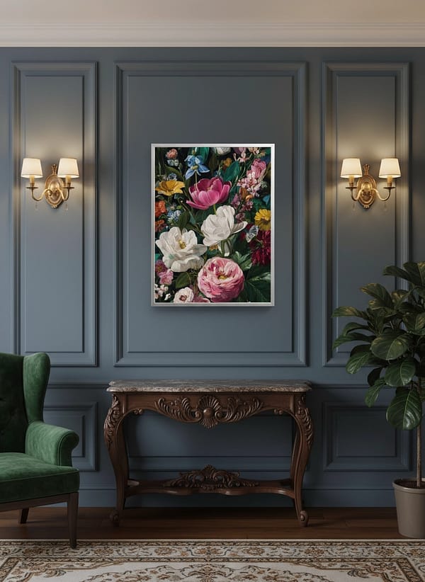 Spring's Banquet: Vibrant Flower Paintings for Home Decor and Art
