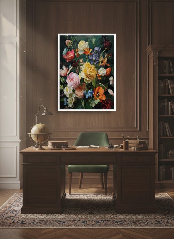 Symphony of Spring: Vibrant Flower Paintings for Living Room Decor